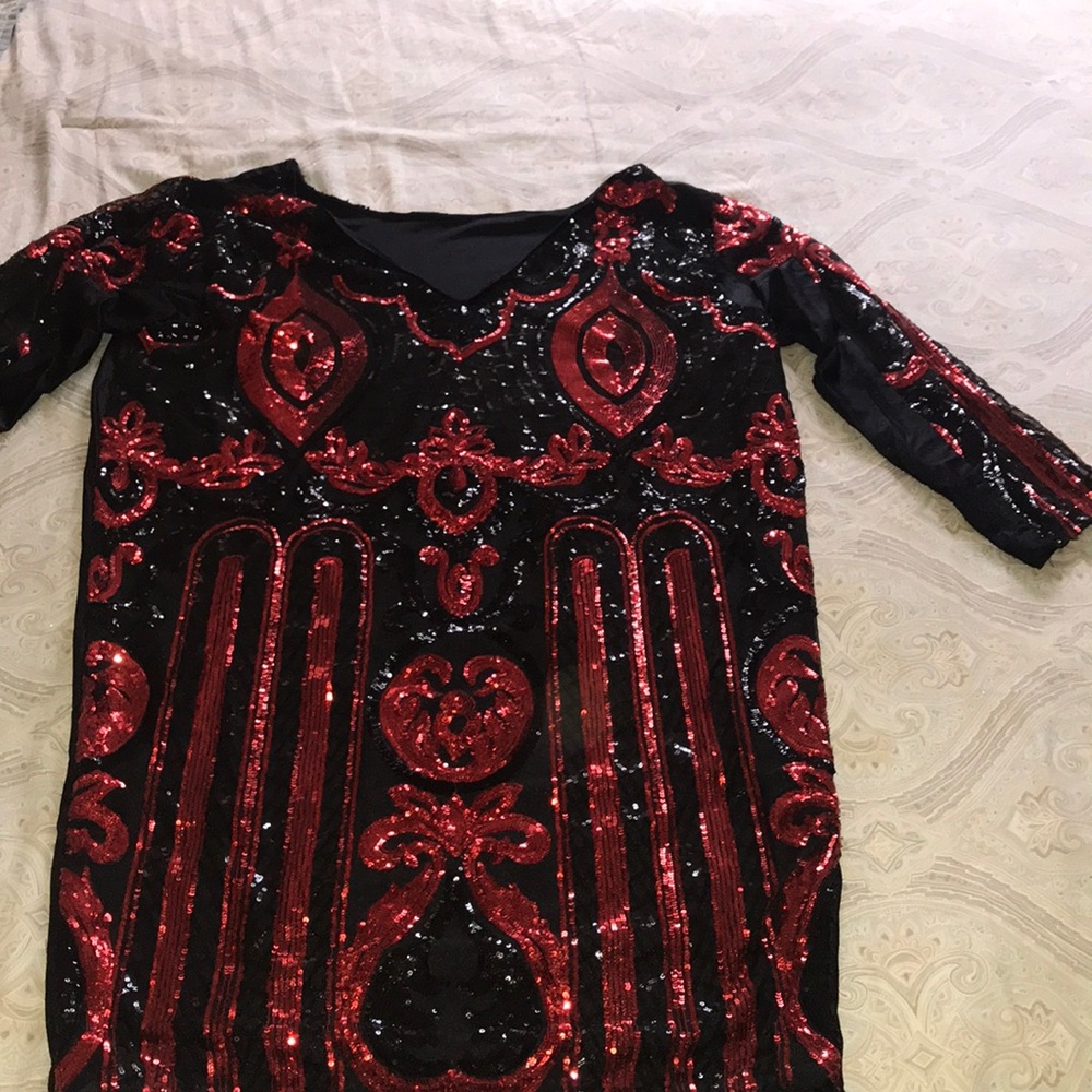 Plus size sequin dress